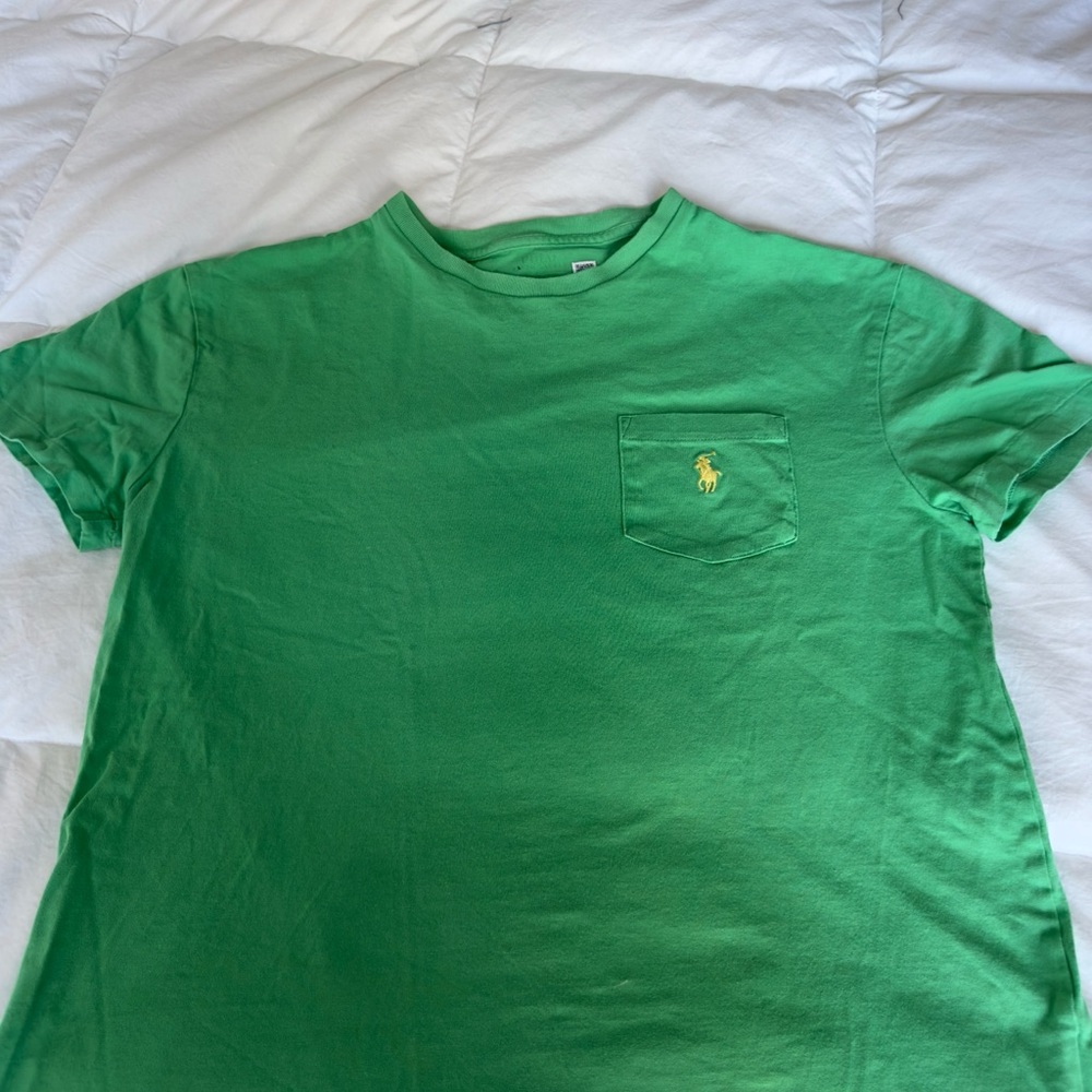 Polo by Ralph Lauren Green Short Sleeve Tee good condition size small